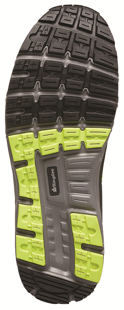 Other view of SHOE SAFETY KINGGEE K26460 BLK/LIME 9