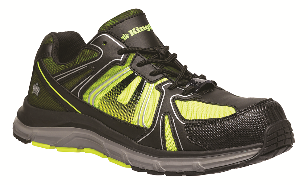 Other view of SHOE SAFETY KINGGEE K26460 BLK/LIME 8