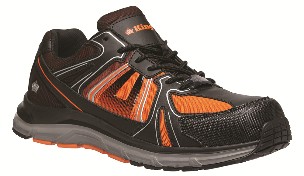 Other view of SHOE SAFETY KINGGEE K26465 BLK/ORA 11