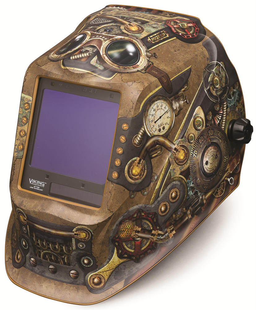 Other view of Lincoln - Viking Steampunk - Welding Helmet