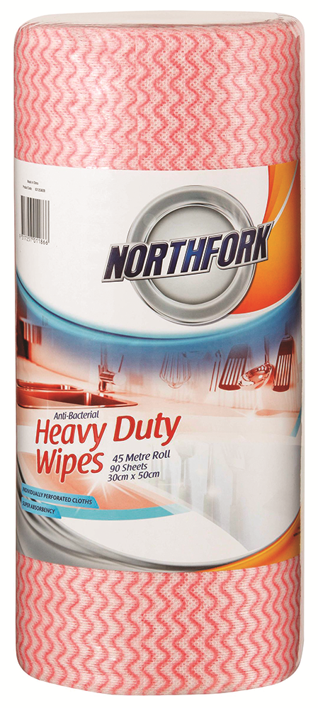 Other view of Heavy Duty Antibacterial Roll - 90s - Red - Northfork