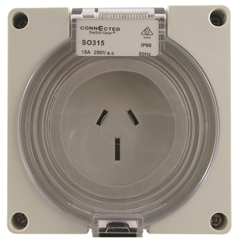 Other view of OUTLET 3 PIN FLAT CSG SO320 IP66 20A