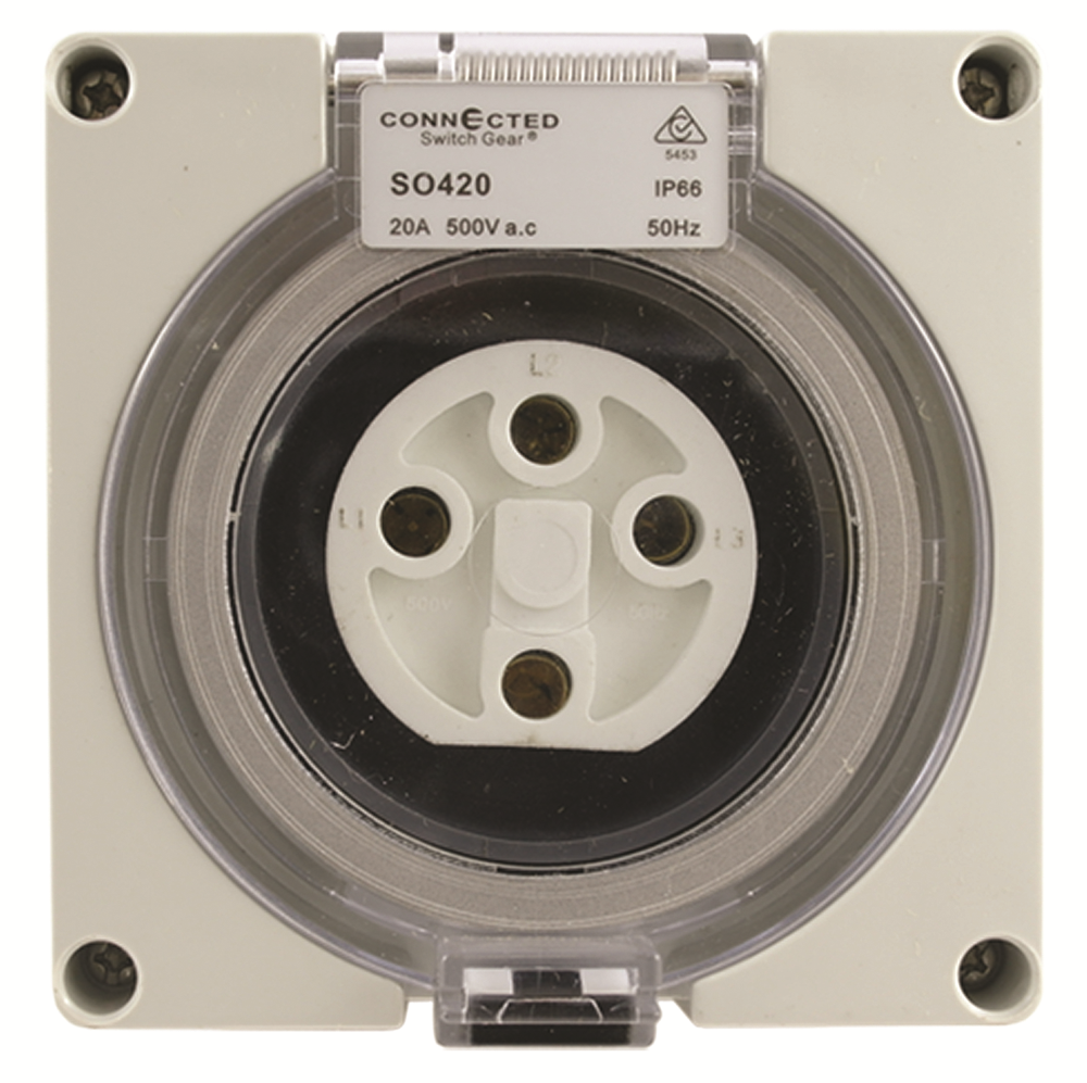 Other view of OUTLET 4 PIN ROUND CSG SO420 IP66 20A