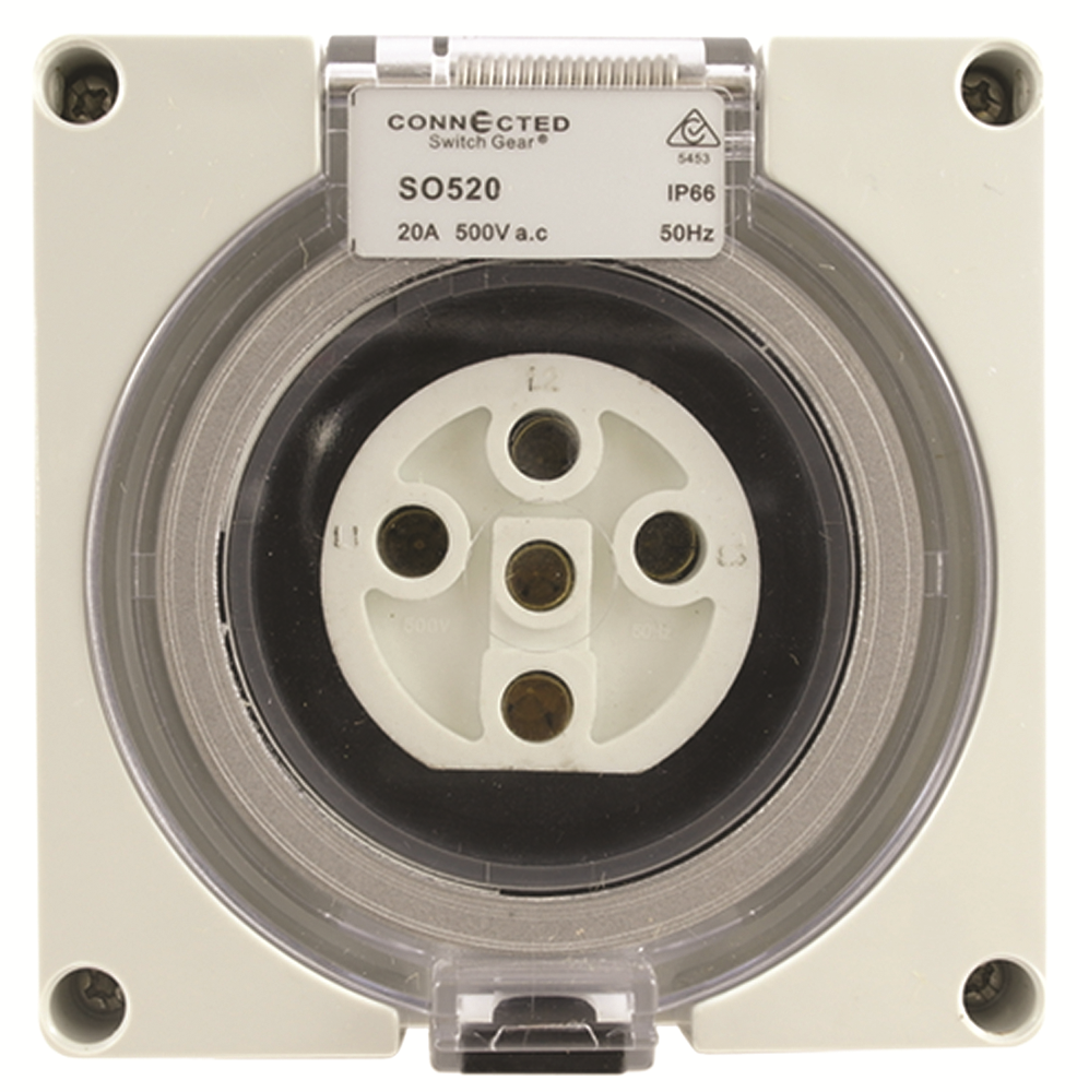 Other view of OUTLET 5 PIN ROUND CSG SO520 IP66 20A