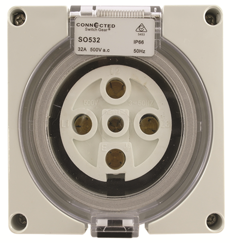 Other view of OUTLET 5 PIN ROUND CSG SO532 IP66 32A