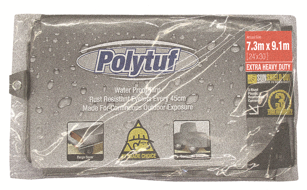 Other view of Extra Heavy Duty Poly Tarps - Silver/Black - 24 x 30ft