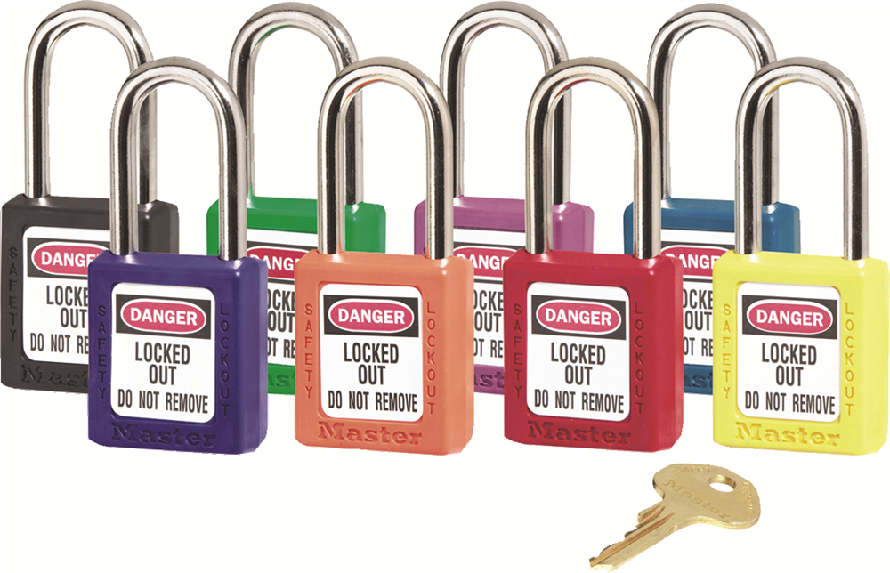 Other view of Safety Lockout Padlock - Black - Master Lock® - 410 Series