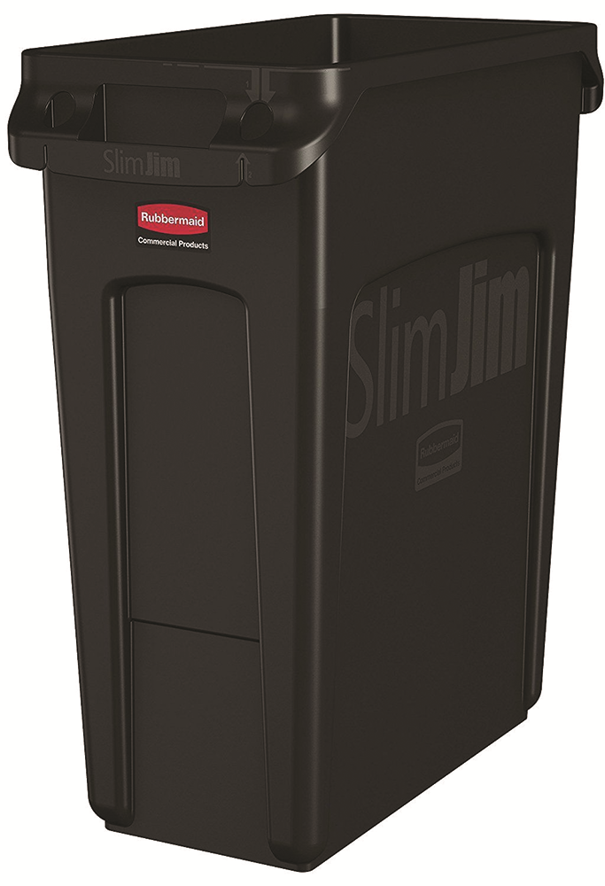 Other view of BIN VENTED SLIMJIM RUBBERMAID BLK 60.6L