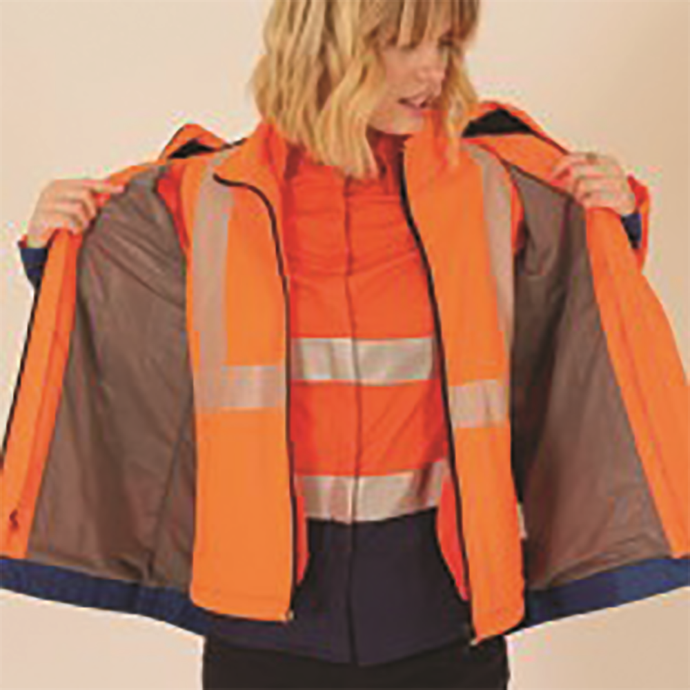 Other view of JACKET HI VIS LADIES SE501ON OR/NA 18