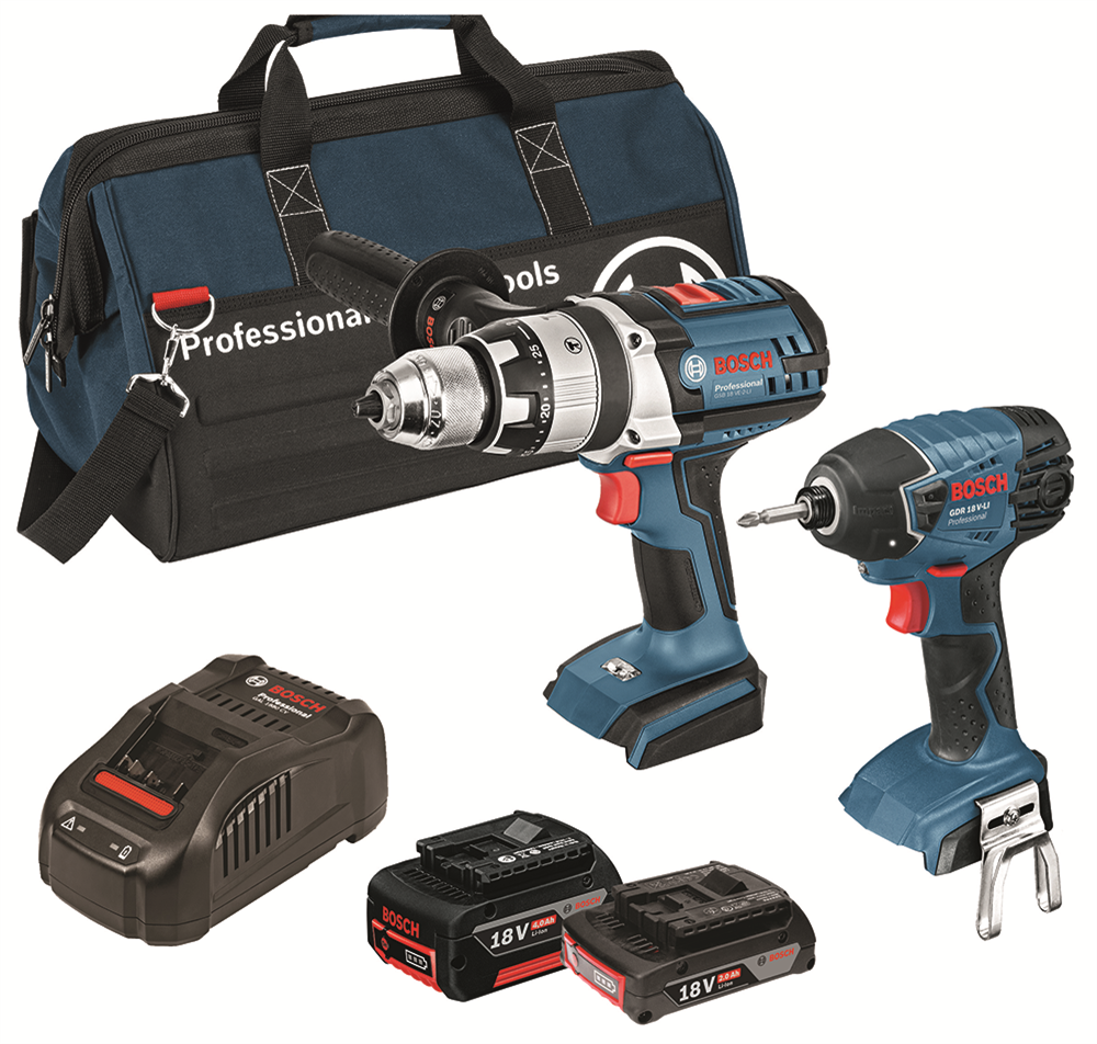 Other view of Bosch 18V 5.0Ah Li-ion Cordless Brushless DBR-2 2 Piece Kit