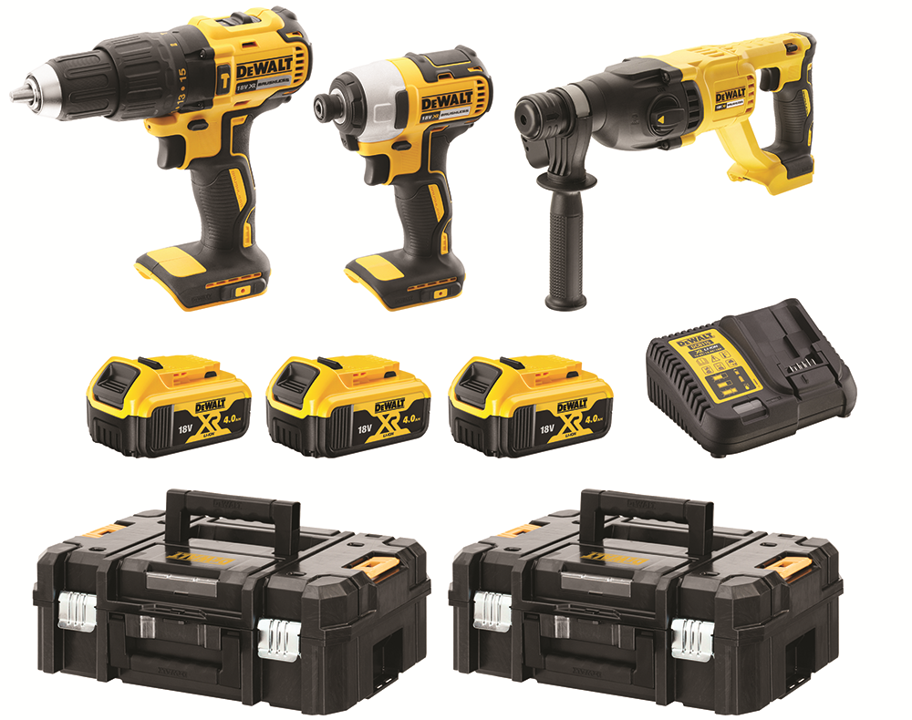 Other view of Dewalt DCK369M3T-XE 18V 4.0Ah Li-ion Cordless Brushless 3 Piece Combo Kit