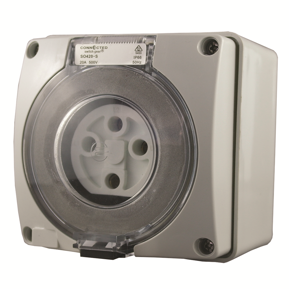 Other view of OUTLET 4 PIN ROUND CSG SO410-S IP66 10A