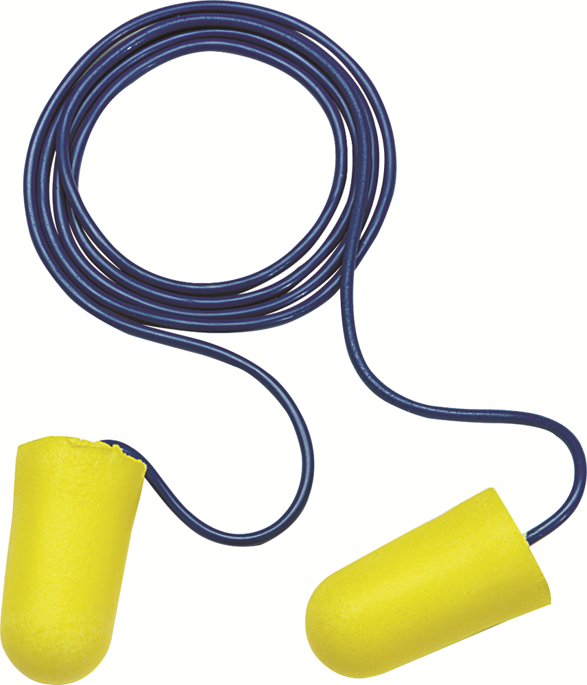 Other view of 3M E-A-R TaperFit 2 312-1224 70071515251 Earplugs - Disposable - Corded - Class 5 - 26dB - Large - Yellow - Box of 200 Pairs