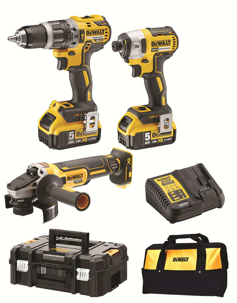 Other view of Dewalt DCK321P2-XE 18V 5.0Ah Li-ion Cordless Brushless 3 Piece Combo Kit