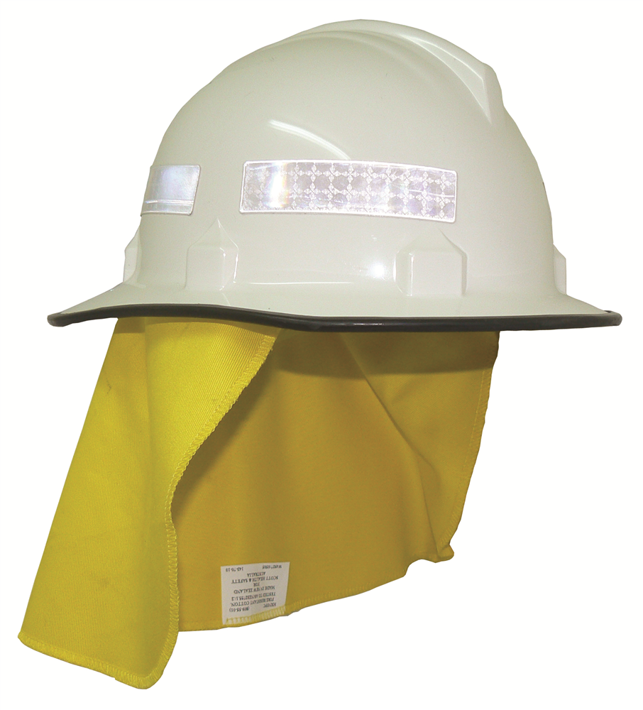 Other view of Protector HF46 Bush Fireman's Helmet - Elastic Chin Strap - White - HF46WH