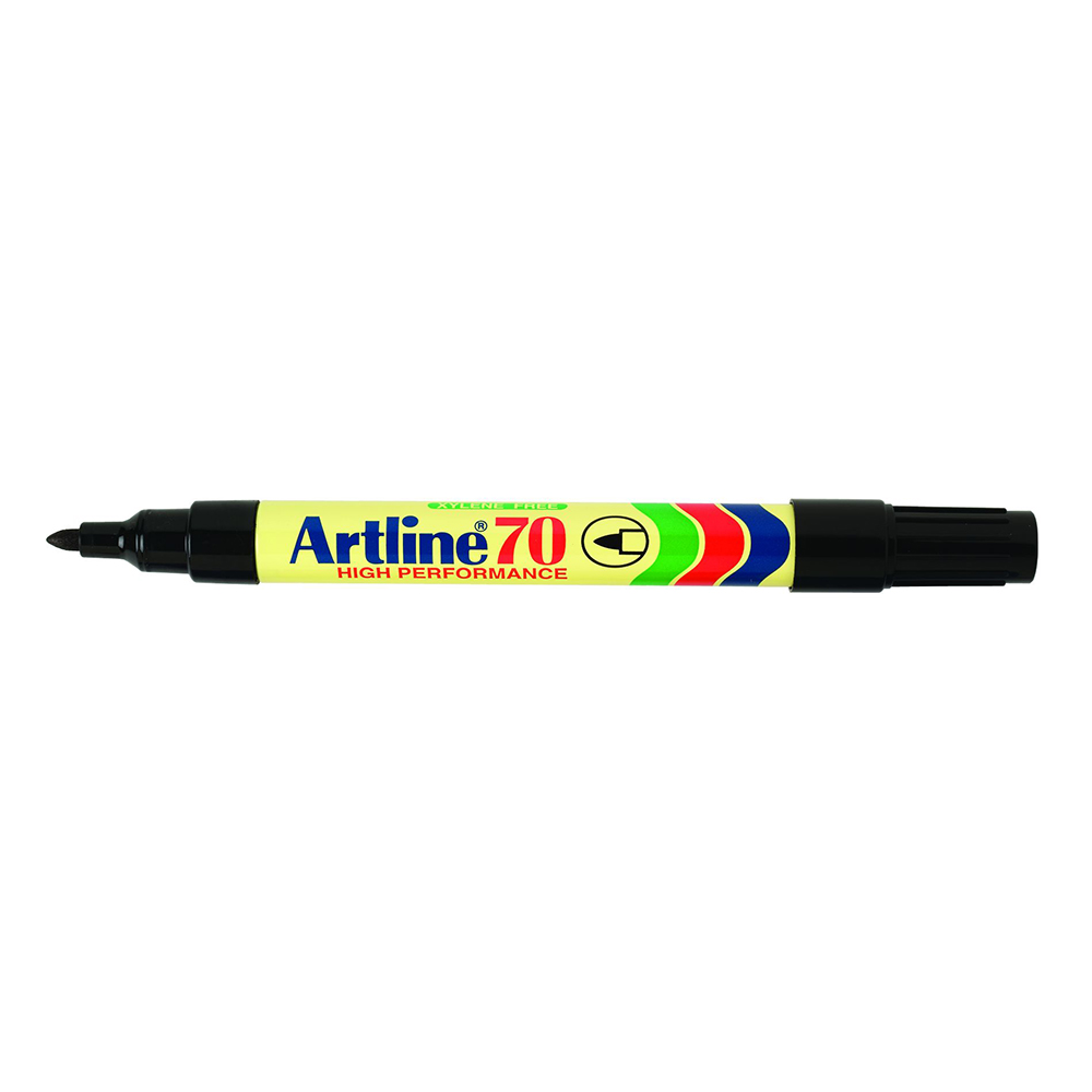 Other view of Artline 70 Permanent Marker - 1.5mm Bullet Tip Black (12)