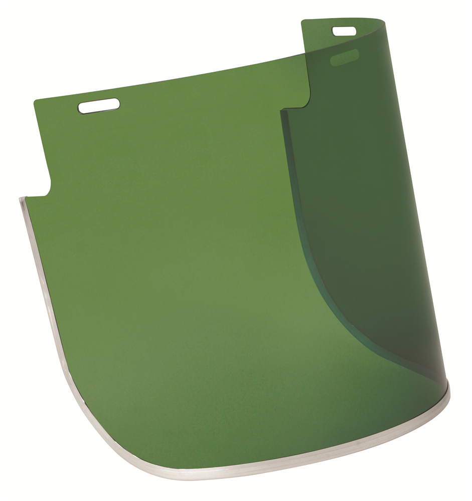 Other view of Protector Thermoguard Visor Holder - 1mm Thick - Flared - High Impact - Shade 3 Green - 250 x 400mm - V10F408:GN