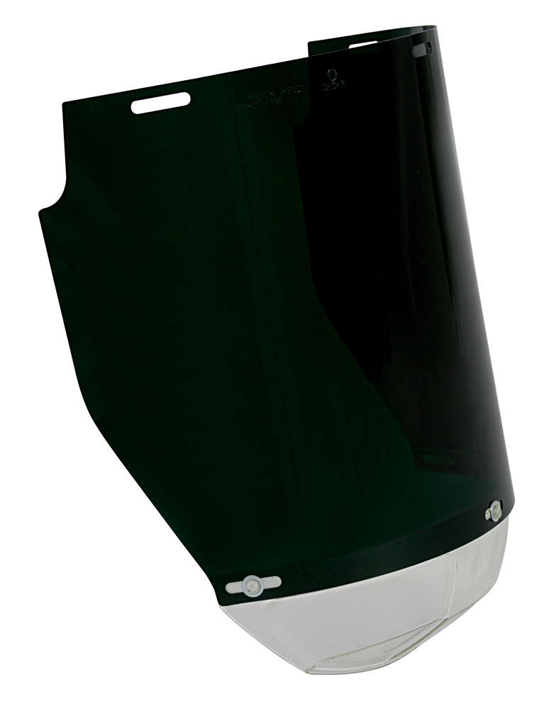 Other view of Protector Polycaronate Visor Holder - 1mm Thick - High Impact - Shade 5 Green - 175 x 400mm - V7F518GCG:5