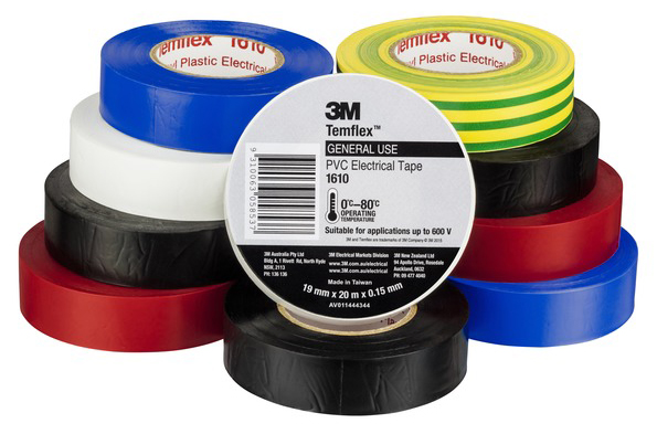 Other view of 3M™ - Temflex™ - 1610 - Electrical Tape -Vinyl - 19mm x 20m - Rainbow - Pack of 10