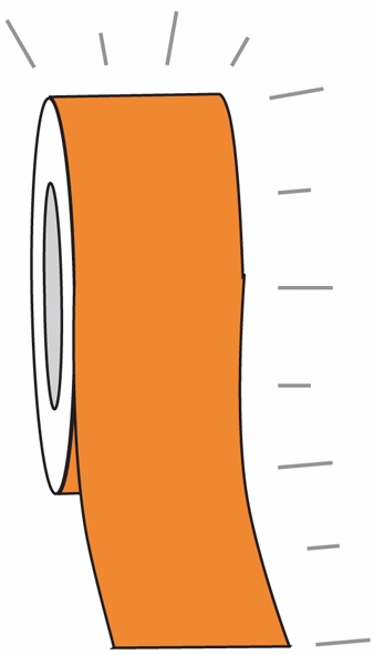 Other view of TAPE SOLID ORANGE REFL 75X4.5M 78990