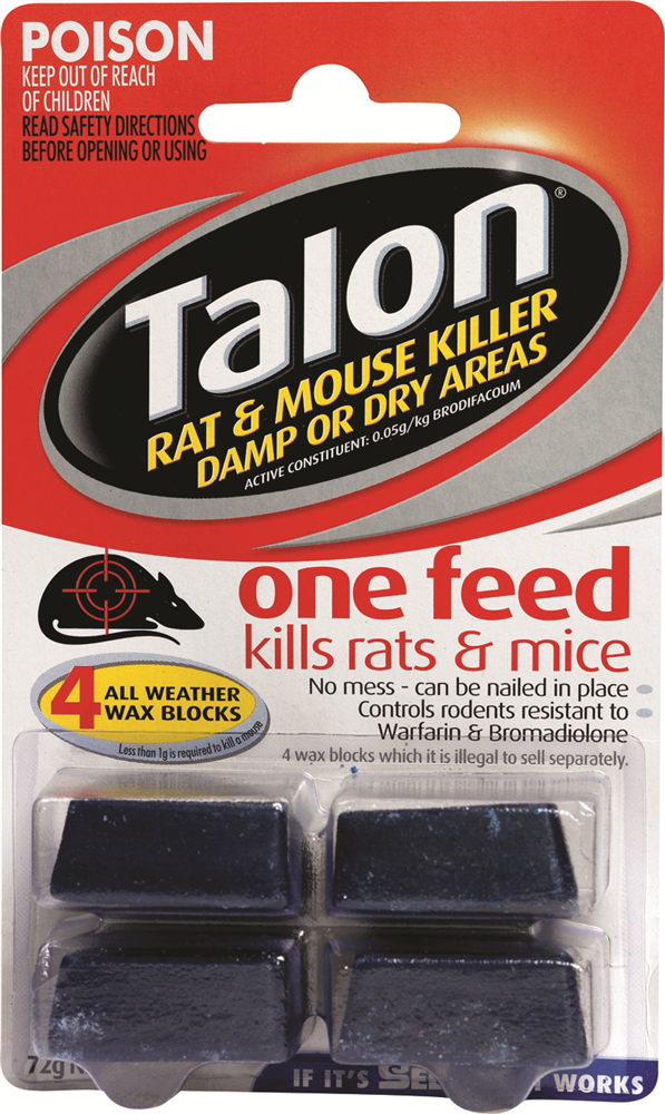 Other view of Talon - Rat Bait - Wax Blocks - Brodifacoum - 72g