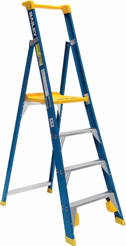 Other view of Heavy Duty Platform Stepladder - 8 Step - Fibreglass - 2.29 m - 150 kg - Professional Punchlock® - BAILEY