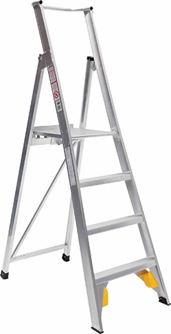 Other view of Heavy Duty Platform Stepladder without Safety Gate - 3 Step - Aluminium - 0.9 m - 150 kg - Professional Ladderweld - BAILEY