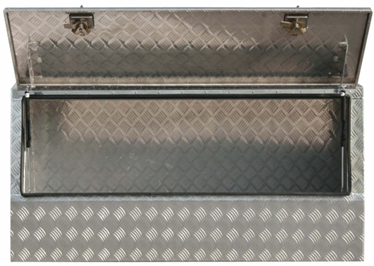 Other view of Tonner Truck Tool Box - 30 kg Capacity - Aluminium - Silver - 1500 x 680 x 500 mm - AL Series - One Eleven