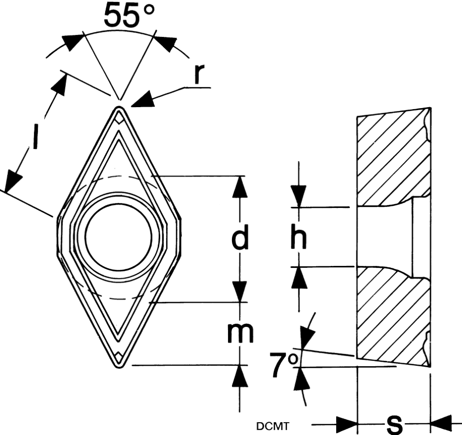 Other view of INSERT TURNING DCMT 11T304-F2 TP3500