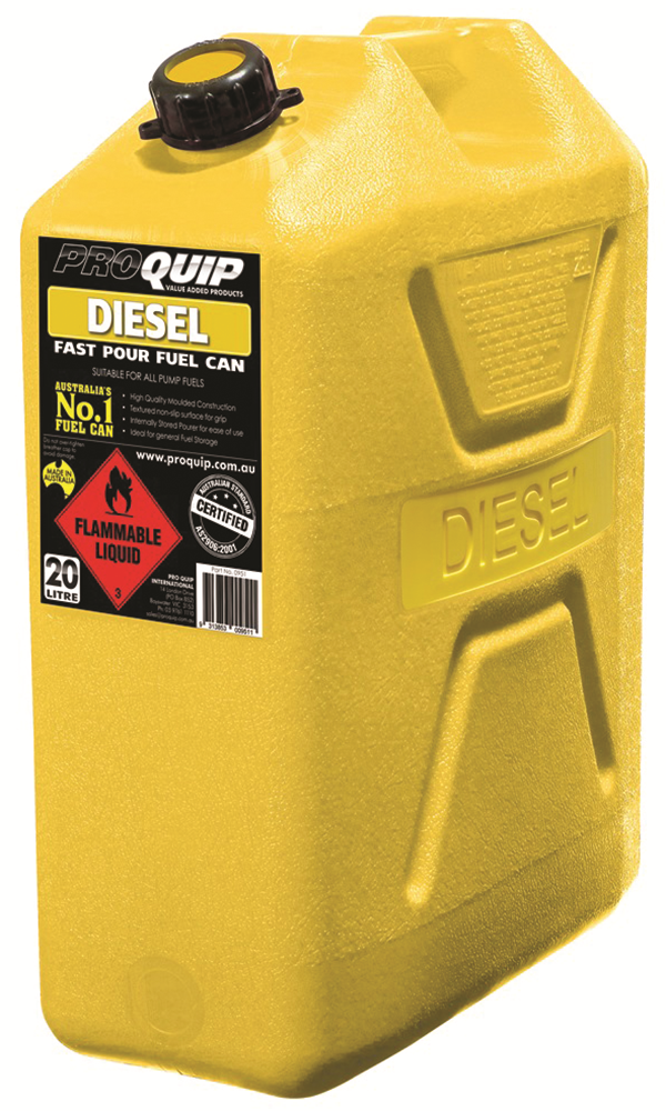 Other view of Plastic Jerry Can - Diesel - 20L - Yellow - Pro Quip