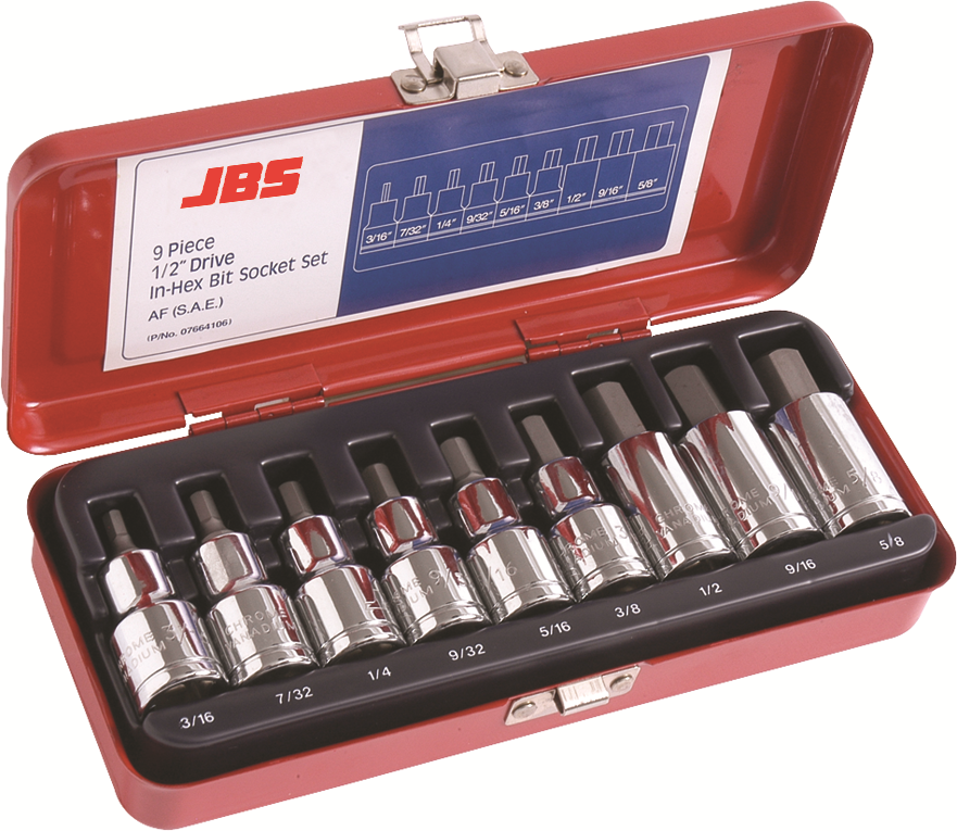 Other view of 1/2 Inhex - 9 Piece Socket Set - A/F - JBS