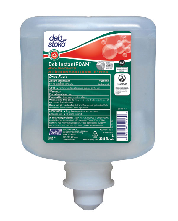 Other view of Deb InstantFOAM™ Hand Sanitiser - 1 Litre - Cartridge