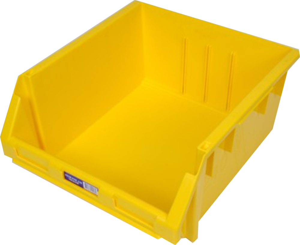 Other view of Fischer - Stor-Pak 240 - Plastic Storage Bin - Yellow - 24L - 410mm x 440mm x 210mm