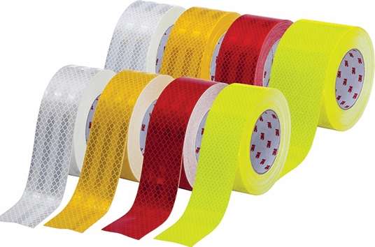 Other view of High-Visibility Reflective Tape - Fluorescent Yellow-Green - 12 mm x 15 m - DG3-4083 - AR019278704 - Diamond Grade - 3M