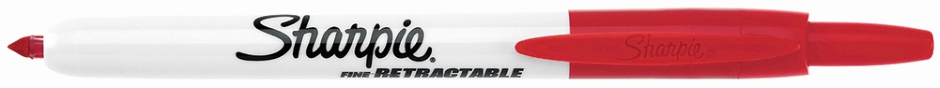 Other view of Permanent Marker - Retractable - Red - 1 mm Retractable Fine Tip - Classic - 36702 - Sharpie - (12/Pack)