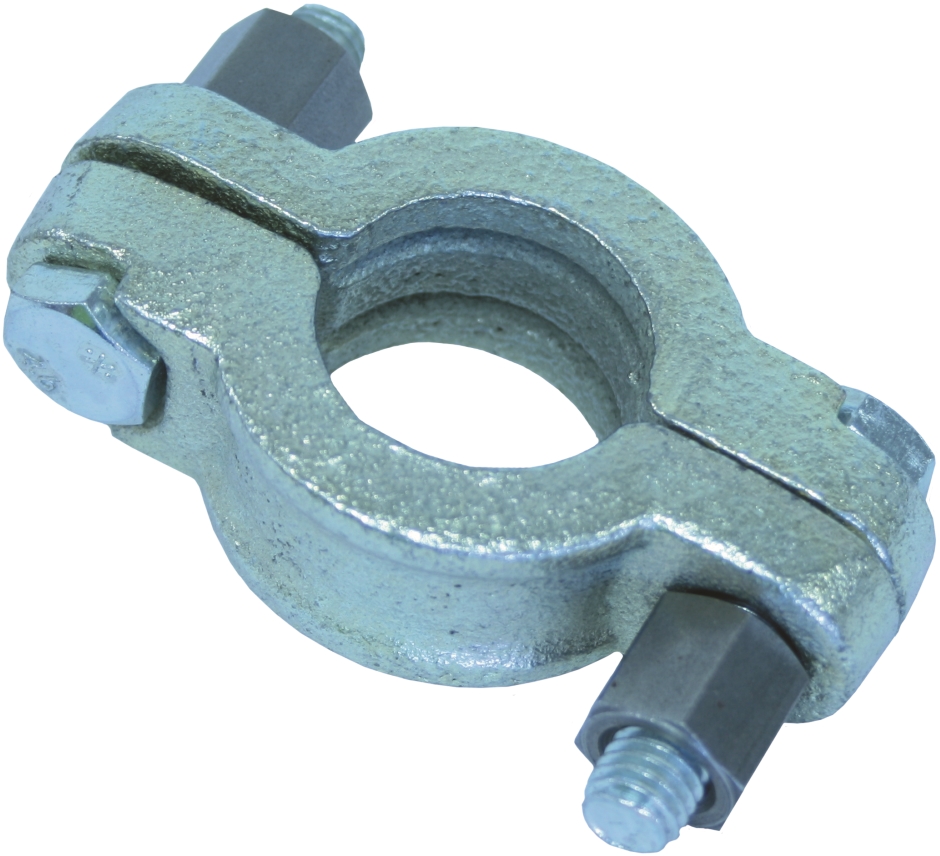 Other view of Minsup Double Bolt Clamp With Saddle - SG Iron - 1" - 08/023/13/000