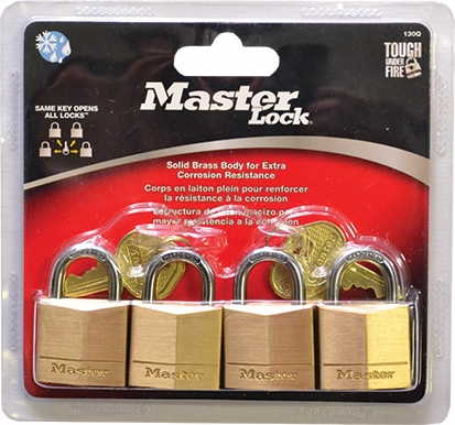 Other view of Padlock - Keyed Alike - Brass - 50 mm x 7 mm x 25 mm - 0150BOX-1K062 - Master Lock