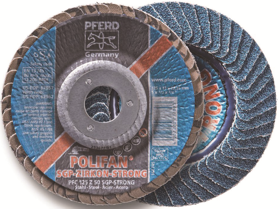 Other view of Flap Disc - POLIFAN® - SGP Strong - Zirconia - Premium - 125mm - 50 Grit - PFERD