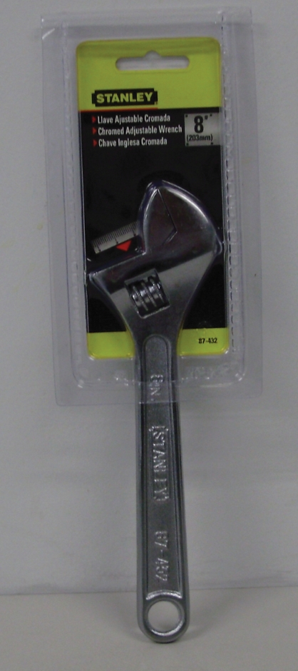 Other view of Adjustable Wrench - 200 mm Length - Chrome Vanadium Steel - Chrome - 87-432 - Stanley