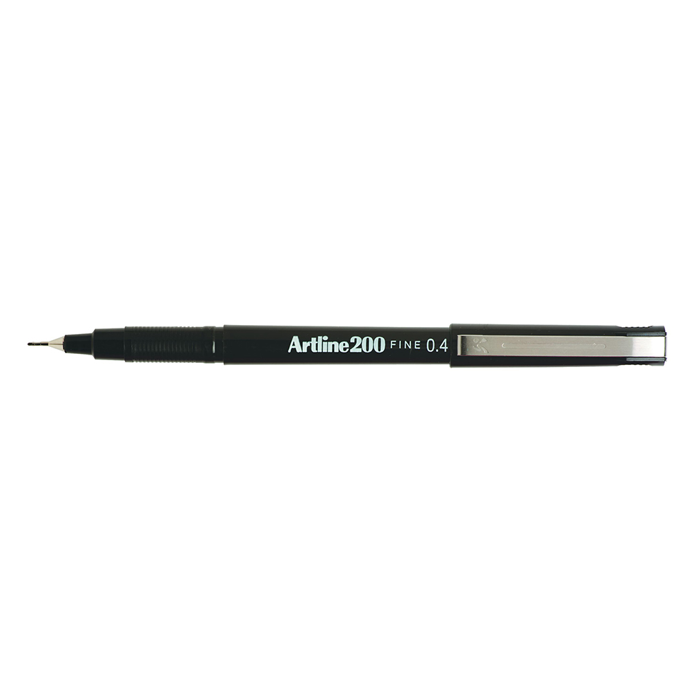 Other view of Artline 200 Fineliner Pen - 0.4mm Black (12)