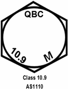 Other view of Hex Head Bolt - High-Tensile - Class 10.9 - Steel - Zinc Plated - Metric - M8 x 70 mm - BH10ZCM080070 - Hobson