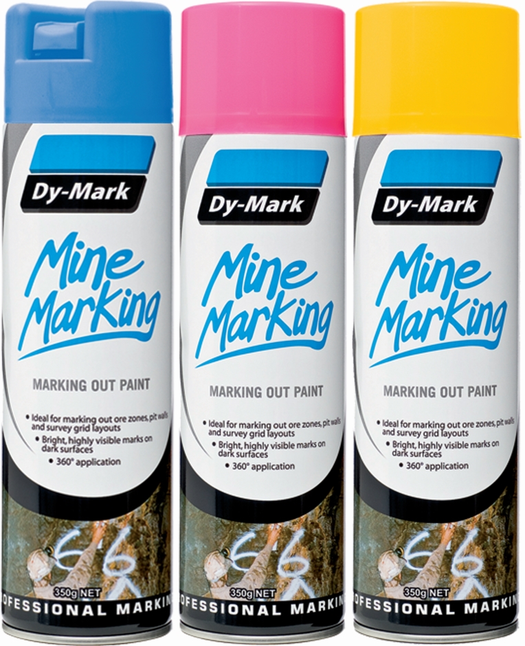 Other view of Horizontal Marking Out Paint - Yellow - 350 gm - Aerosol Can - Mine Marking - Dy-Mark