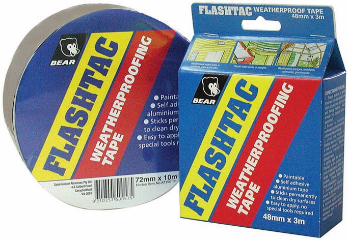 Other view of Flashtac Tape - Weather Proof - Aluminium - Silver - Bitumen - 144 mm x 10 m - 414 - Bear - Norton