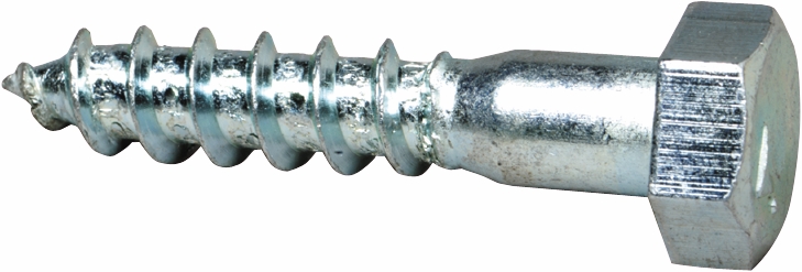 Other view of Coach Screw - Hex Head - Class 4.6 - Steel - Zinc Plated - Metric - M6 x 25 mm - BH46ZLM060025 - Hobson