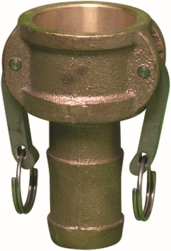 Other view of Dixon Camlock Coupler - Type C - Female X Hose Shank - Bronze - 75mm - BR300C