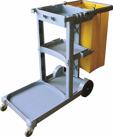 Other view of Janitor Trolley - 3 Tier - Grey - 113.5x51x98cm - Cleanlink