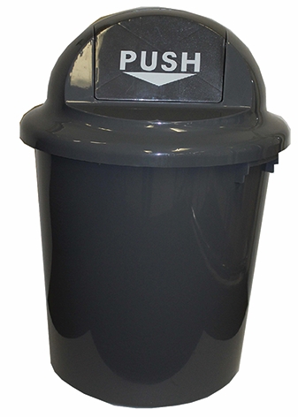 Other view of Garbage Bin Bullet Lid - Grey - 60L - Cleanlink