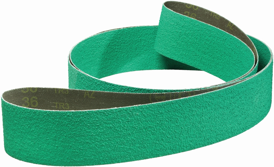 Other view of Sanding Cloth Belt - Zirconia Alumina - YF-Weight - Resin Bond - Green - 100 x 1220 mm - 80 Grit - 577F - Cubicut™ Polycut™ - 3M