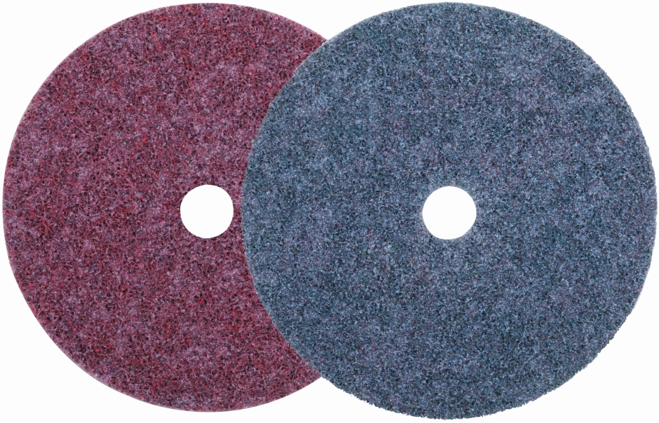 Other view of Light Grinding & Blending Disc - Centre-Pin - Ceramic Aluminium Oxide - 180 x 22 mm - Heavy-Duty Coarse - Maroon - Hook & Loop - Scotch-Brite™ - 3M