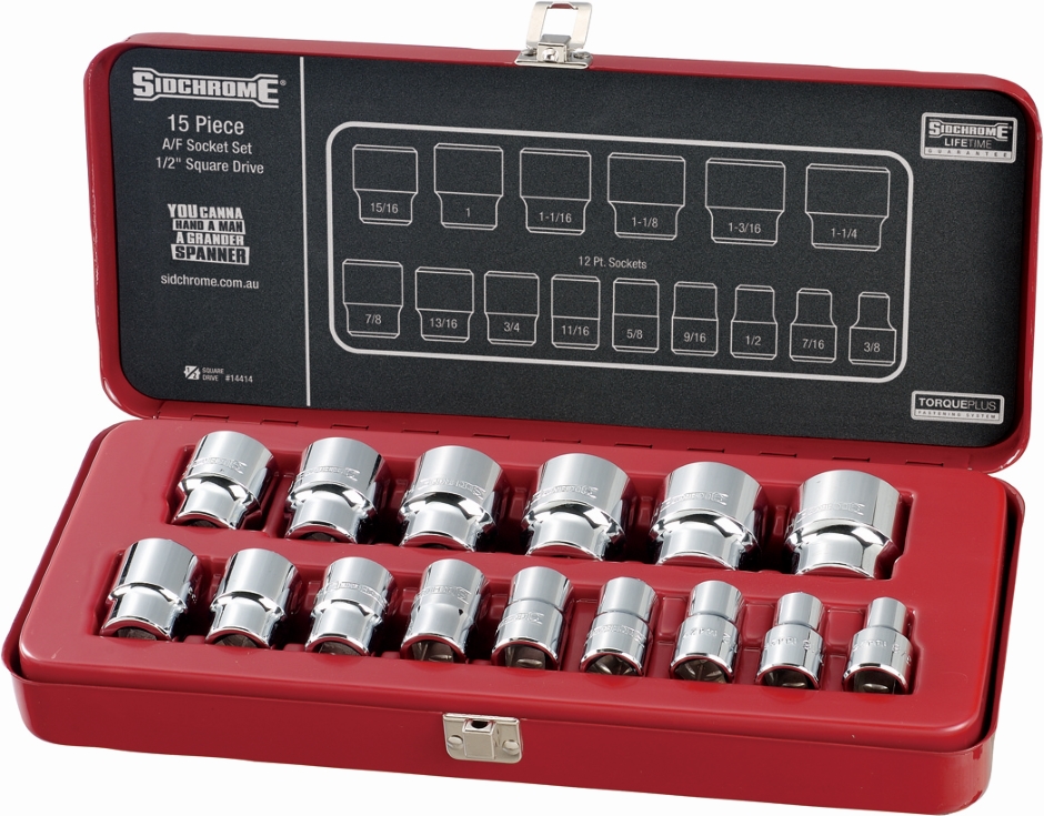 Other view of 15-Piece Socket Set - Imperial - 1/2" Square Drive - SCMT14414 - Sidchrome